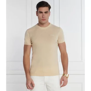 GUESS T-shirt | Slim Fit | z dodatkiem jedwabiu - Koszulki męskie - miniaturka - grafika 1