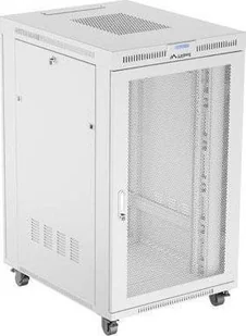 Szafa Lanberg Szafa instalacyjna Rack stojąca 19" 27U 800x1000 Drzwi Perforowane szara Lanberg flat pack LCD - Szafy rack - miniaturka - grafika 1