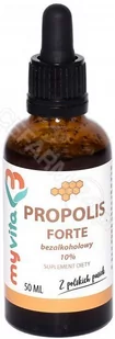 MyVita Propolis Forte bezalkoholowy 10% krople 50ml 21PRNPROKR - Przeziębienie i grypa - miniaturka - grafika 1