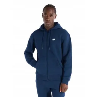 Bluza na co dzień męska NEW BALANCE na zamek z kapturem - Bluzy sportowe męskie - miniaturka - grafika 1