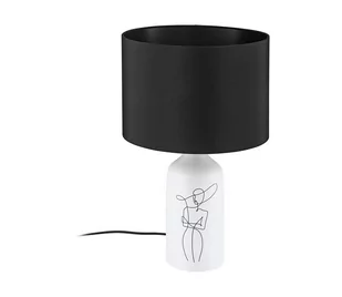 Eglo 43824 - Lampa stołowa VINOZA 1xE27/40W/230V czarny/biały - Lampy stojące - miniaturka - grafika 1