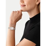Zegarki damskie - Zestaw zegarek i bransoletka Michael Kors Lexington MK4817SET Biały - miniaturka - grafika 1