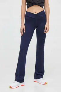 REEBOK LEGGINSY SPODNIE DAMSKIE R.S GRANATOWE SZEROKA DŁUGA NOGAWKA - Legginsy - miniaturka - grafika 1