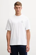 Koszulki męskie - Hummel t-shirt bawełniany męski kolor biały z nadrukiem 229841 - miniaturka - grafika 1