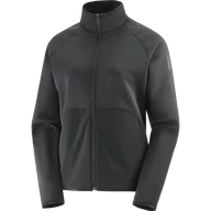Bluzy sportowe damskie - BLUZA DAMSKA SALOMON ESSENTIAL FZ MID W C21916 - miniaturka - grafika 1