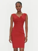 Sukienki - Rinascimento Sukienka koktajlowa CFC0122540003 Czerwony Regular Fit - miniaturka - grafika 1