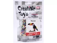 Prace ręczne dla dzieci - Koraliki Do Prasowania Wersja 3D, Tukan Ptak, Saszetka, Prasowanka - miniaturka - grafika 1