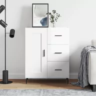 Komody - vidaXL Szafka, biała, połysk, 69,5x34x90 cm, materiał drewnopochodny - miniaturka - grafika 1
