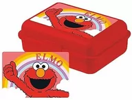 Lunch boxy - Pudełko Śniadaniowe Z Ulicy Sezamkowej – Elmo – Lunchbox Na Kanapki Z Przegrodą Czerwone - miniaturka - grafika 1