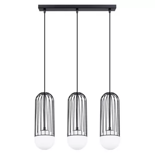 Lampa wisząca BRINA 3L czarna SOLLUX LIGHTING - Lampy sufitowe - miniaturka - grafika 1