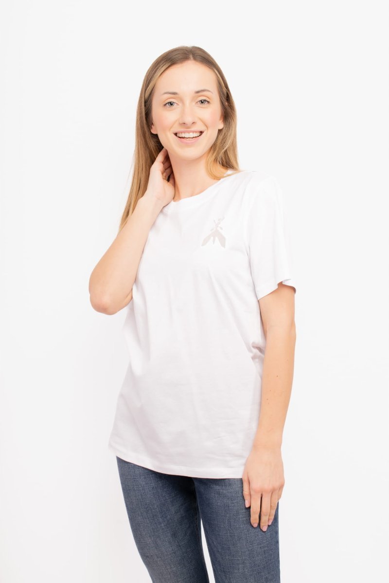 T-shirt damski Patrizia Pepe 2M4381 J159 biały - T-shirt: 34