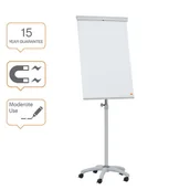 Prezentery i wskaźniki - Flipchart mobilny 68x105cm suchościeralno-magnetyczny NOBO ESSENTIALS /1915694/ - miniaturka - grafika 1