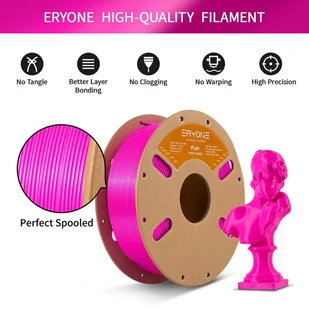 ERYONE 1.75mm High Speed PLA  3D Printing Filament 1KG Magenta - Filamenty i akcesoria do drukarek 3D - miniaturka - grafika 5