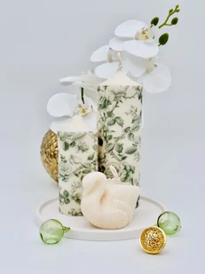 Zestaw świec ozdobnych Poranek, prezent na urodziny dla kobiety - Świece Zestaw świec ozdobnych Poranek, prezent na urodziny dla kobiety - Świece - miniaturka - grafika 1