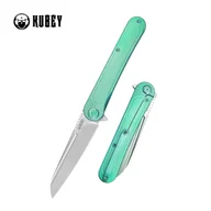 Noże - Nóż składany Kubey Dandy Green Titanium, Sandblasted CPM S90V by Maksym Tkachuk (KB247F) - miniaturka - grafika 1