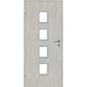 Drzwi wewnętrzne - Drzwi wewnętrzne 70L 4 / 4 pokojowe dąb srebrny lakierowane aruba lewe - miniaturka - grafika 1