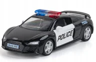 Samochody i pojazdy dla dzieci - AUTO POLICYJNE POLICJA POLICE SAMOCHÓD POLICYJNY AUTKO ZABAWKA AUDI R8 - miniaturka - grafika 1