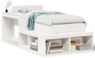 Łóżka dla dzieci i młodzieży - Białe drewniane łóżko z półkami - Holz - miniaturka - grafika 1