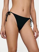 Stroje kąpielowe - Roxy Dół od bikini Solid Essentials ERJX405209 Czarny - miniaturka - grafika 1