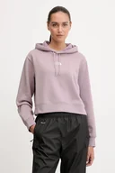 Bluzy damskie - The North Face bluza Essential damska kolor różowy z kapturem gładka NF0A89EXD2Q1 - miniaturka - grafika 1