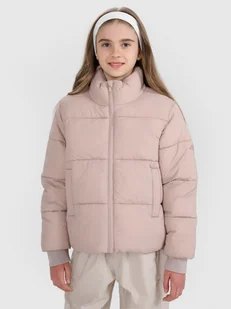 4F Kurtka puchowa z wypełnieniem syntetycznym dziewczęca - brązowa 128 (7-8 lat) - Kurtki i płaszcze dla dziewczynek 4F Kurtka puchowa z wypełnieniem syntetycznym dziewczęca - brązowa 128 (7-8 lat) - Kurtki i płaszcze dla dziewczynek - miniaturka - grafika 1