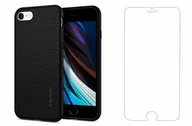 Szkła hartowane na telefon - Spigen Braders Etui Liquid Air + Szkło Hartowane do iPhone 7 / 8 / SE 2020 Black - miniaturka - grafika 1