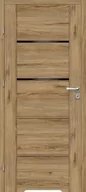 Drzwi wewnętrzne - Skrzydło łazienkowe Mobi Nero 30, 60 lewe orzech włoski - miniaturka - grafika 1