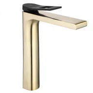 Baterie umywalkowe - Rea B9961 Soul Gold/Black Bateria umywalkowa wysoka - miniaturka - grafika 1