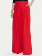 Spodnie damskie - Maryley Spodnie materiałowe 25IB579/43MA Czerwony Regular Fit - miniaturka - grafika 1