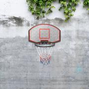Koszykówka - vidaXL Tablica z koszem do koszykówki, czarna, 71x45x2 cm, polietylen - miniaturka - grafika 1