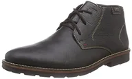 Półbuty męskie - Rieker 35310 męskie buty sznurowane z niską cholewką, czarny - 42 EU - miniaturka - grafika 1