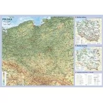 Demart Mapa Polski. Plansza edukacyjna na ścianę i biurko praca zbiorowa - Atlasy i mapy - miniaturka - grafika 1