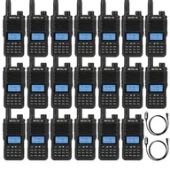 Krótkofalówki - Retevis RA89 Radio amatorskie, krótkofalówka z podwójnym pasmem o dużej mocy, wodoodporność IP68, akumulator 2500 mAh, duży zasięg, redukcja szumów (20 szt.) - miniaturka - grafika 1