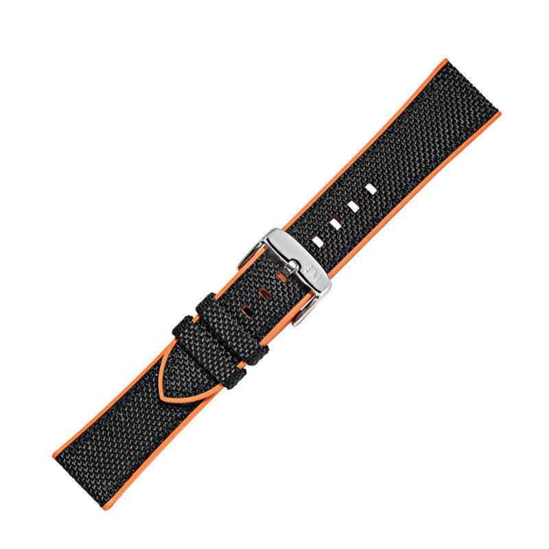 Pasek do zegarka Morellato A01X5122C62986CR22 czarny,pomarańczowy 22mm