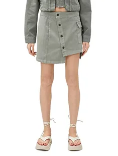 Koton Damskie spodnie jeansowe o regularnym kroju, z kieszeniami, z bawełny, khaki (801), 40 - Spodnie damskie - miniaturka - grafika 1