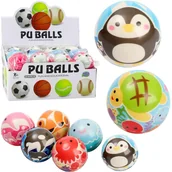 Piłki dla dzieci - Piłka miękka piankowa zwierzęta Mix - miniaturka - grafika 1
