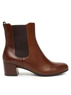 Botki damskie - ECCO Botki Dress Classic 20992301014 Brązowy - miniaturka - grafika 1
