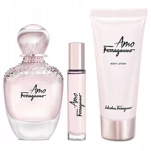 Salvatore Ferragamo Amo Ferragamo 100ml woda perfumowana + 5ml edp + 100ml balsam do ciała 8052086376960 - Zestawy perfum damskich - miniaturka - grafika 1