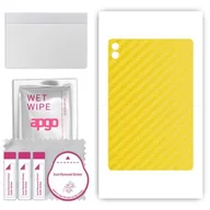 Akcesoria do tabletów i e-booków - folia naklejka skórka strukturalna na TYŁ do Samsung Galaxy Tab S9 FE+ Plus - Carbon Żółty - apgo SKINS - miniaturka - grafika 1