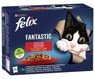 FELIX Fantastic Wiejskie Smaki w galaretce: 12x85g - Mokra karma dla kotów - miniaturka - grafika 1