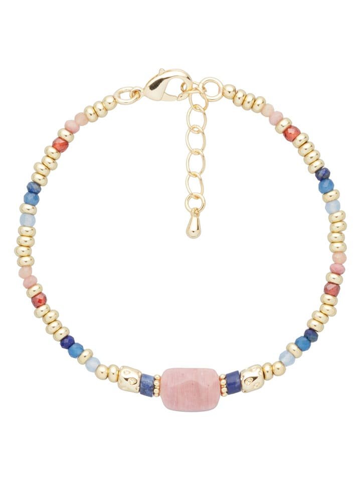 U.S. Polo Assn. Pozłacana bransoletka z kamieniami szlachetnymi