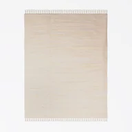 Dywany - Dywan patchworkowy MY-RUG, Avani, 170x120, dywan kilim w kolorze beżowo-piaskowym, wykonany z bawełny, ręcznie tkany, dwustronny, z frędzlami, prostokątny - miniaturka - grafika 1