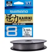 Inne akcesoria dla wędkarzy - SHIMANO Plecionka Kairiki 8 150 m 0,16 mm Gray - miniaturka - grafika 1