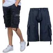 Odzież taktyczna i umundurowanie - Spodenki Alpha Industries Jet Short 191200 07 - Rep. Blue  31 - miniaturka - grafika 1