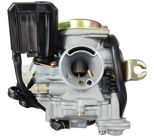 Gaźnik Moretti GY6, 50cc 4T, p.18 mm, ssanie automatyczne, metalowa pokrywa - Części motocyklowe - miniaturka - grafika 3