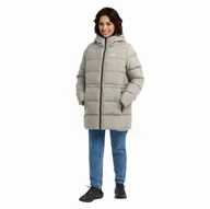 Kurtki damskie - Damska kurtka puchowa Jack Wolfskin FROZEN PALACE LONG JKT W RDS pale sand - S - miniaturka - grafika 1