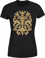 Koszulki i topy damskie - Koszulka damska Złote Rokoko artystyczny wzór T-shirt damski - miniaturka - grafika 1