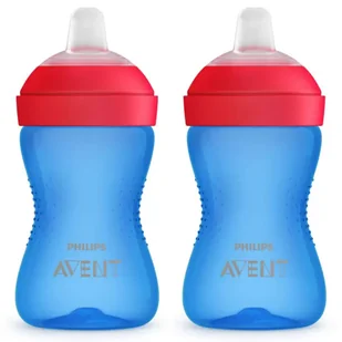 2x KUBEK NIEKAPEK Z MIĘKKIM USTNIKIEM PHILIPS AVENT SCF802/01 9m+ 300ml - Kubki dla dzieci - miniaturka - grafika 1