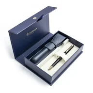 Zestawy piśmiennicze - Zestaw Prezentowy Długopis Waterman Hémisphère Laka Czerń + Etui w pudełku - miniaturka - grafika 1