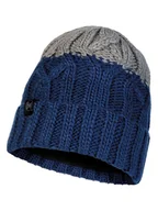 Czapki damskie - Buff Czapka dzianinowa "Ganbat" w kolorze szaro-granatowym - miniaturka - grafika 1